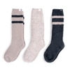 Picture of Kashwere Unisex Ribbed Box Sock Set - Grey/Mink/Bone