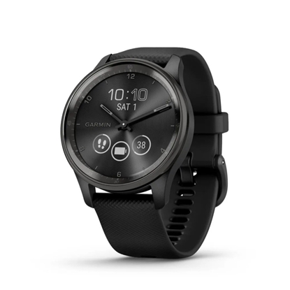 Picture of Garmin vivomove Trend - Slate Stainless with Black Case & Band