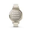 Picture of Garmin Lily 2 Active - Lunar Gold with Bone Silicone Band