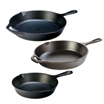 Picture of Lodge® Cast-Iron Skillet Package (8-Inch, 10.25-Inch and 12-Inch)