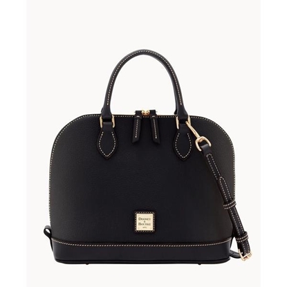 Picture of Dooney & Bourke™ Pebble Grain Zip Zip Satchel - Black