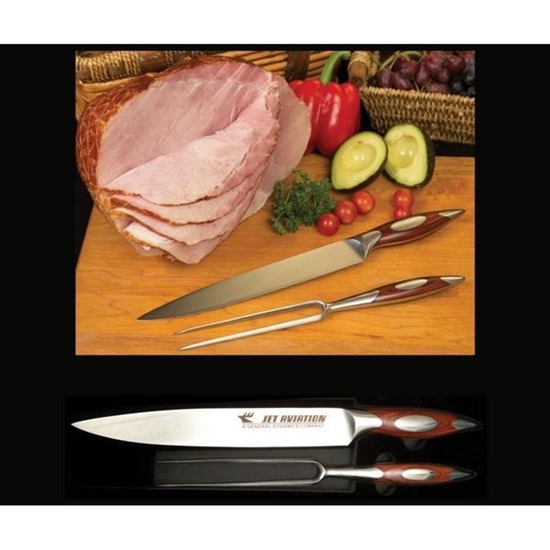 Picture of Echo Valley Meats Spiral-Sliced Ham & Carving Set