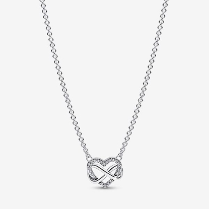 Picture of Pandora® Sparkling Infinity Heart Collier Necklace