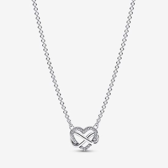 Picture of Pandora® Sparkling Infinity Heart Collier Necklace