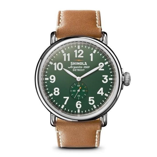 Picture of Shinola Men's Runwell 47mm Green Dial Watch