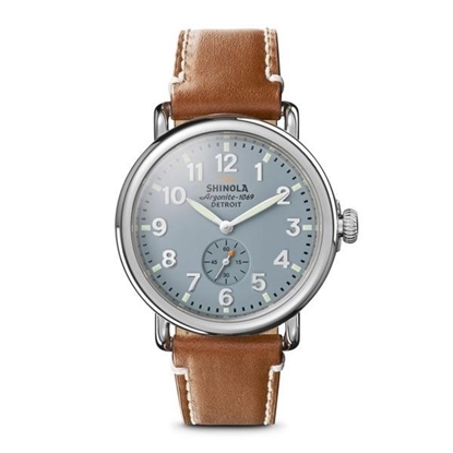 Picture of Shinola Runwell 41 mm Blue Dial Strap Watch