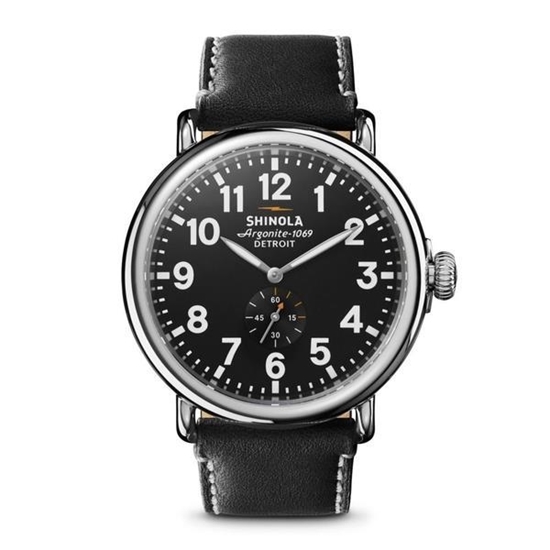 Picture of Shinola Men's Runwell Black Strap Watch
