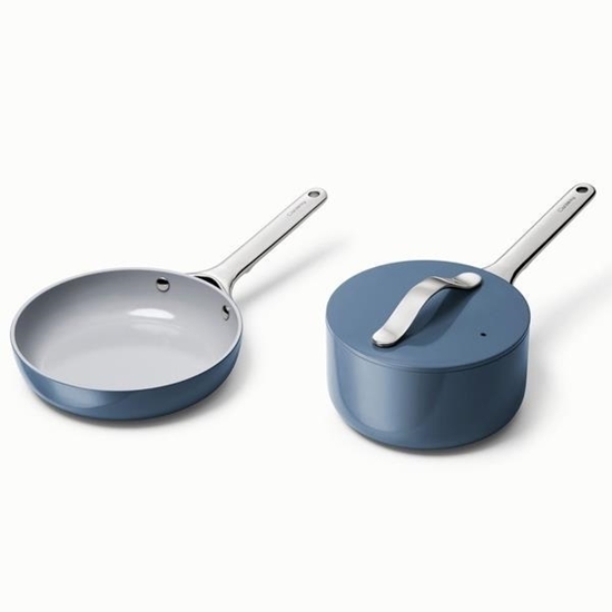 Picture of Caraway Non-Toxic Nonstick Ceramic Mini Fry Pan & Sauce Pan Duo