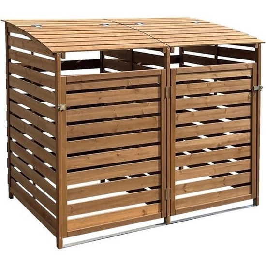 Picture of Hanover Wooden Trash Bin Storage Shed