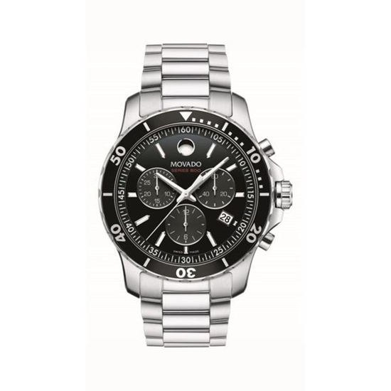 Picture of Movado® Men's Series 800 Black Dial Chronograph Watch