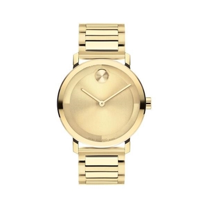 Picture of Movado® Men's BOLD Evolution 2.0 Pale Yellow Gold Tone Bracelet Watch