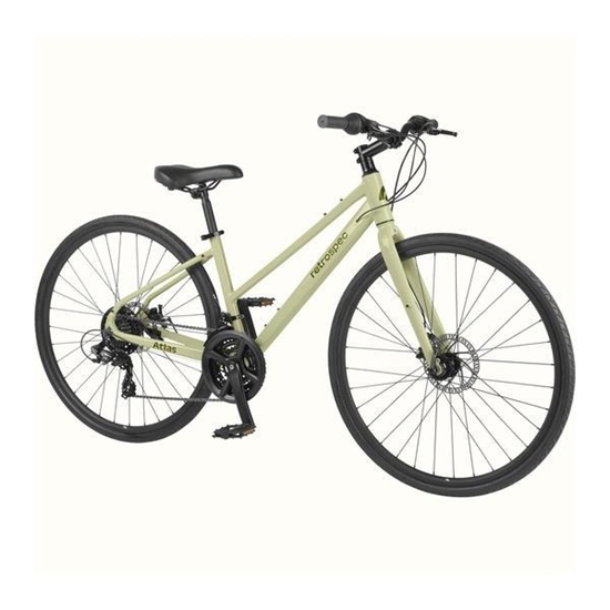 Picture of Retrospec Atlas Fitness 15-Inch Hybrid Bike - 21 Speed Spring Green