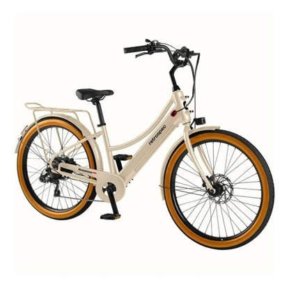 Picture of Retrospec Beaumont Rev+ City Step-Through Electric Bike - Oat