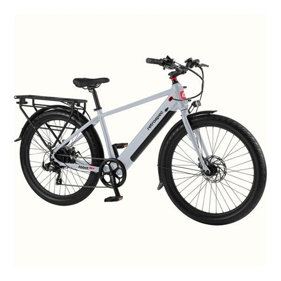 Picture of Retrospec Abbot Rev 2 Commuter Electric Bike - Feather Gray