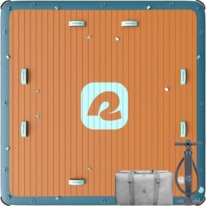 Picture of Retrospec 7-Foot Siesta Dock Inflatable Platform - Atlantic Blue