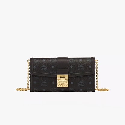 Picture of MCM Large Tracy Chain Wallet in Visetos