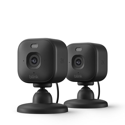 Picture of Blink Mini 2K Plug-In Home & Pet Security Cameras (Two