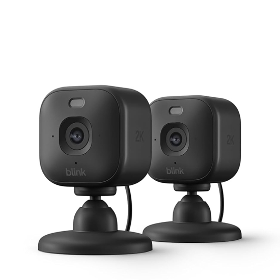 Picture of Blink Mini 2K Plug-In Home & Pet Security Cameras (Two