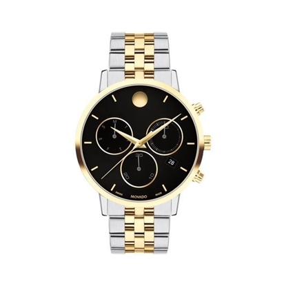 Picture of Movado® Men's Museum Classic Chronograph Two-Tone Stainless Steel Bracelet Watch