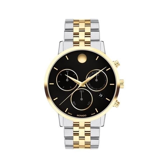 Picture of Movado® Men's Museum Classic Chronograph Two-Tone Stainless Steel Bracelet Watch