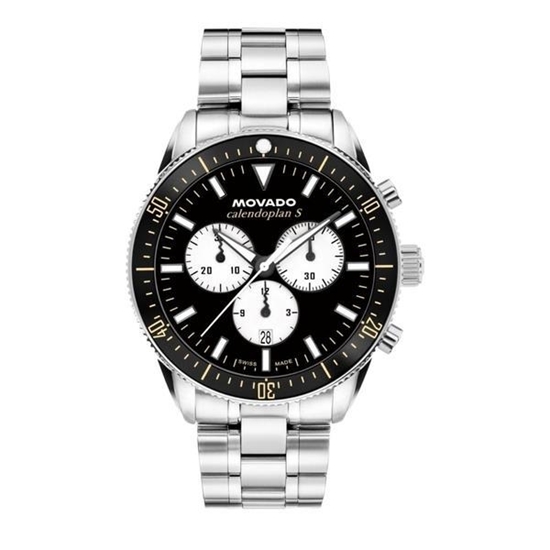 Picture of Movado® Men's Heritage Calendoplan Stainless Steel Chronograph Watch