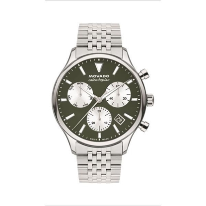 Picture of Movado® Men's Heritage Calendoplan Two-Tone Cypress Dial Chronograph Watch