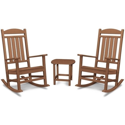 Picture of Hanover All-Weather Outdoor Set: 2 Porch Rockers and Side Table