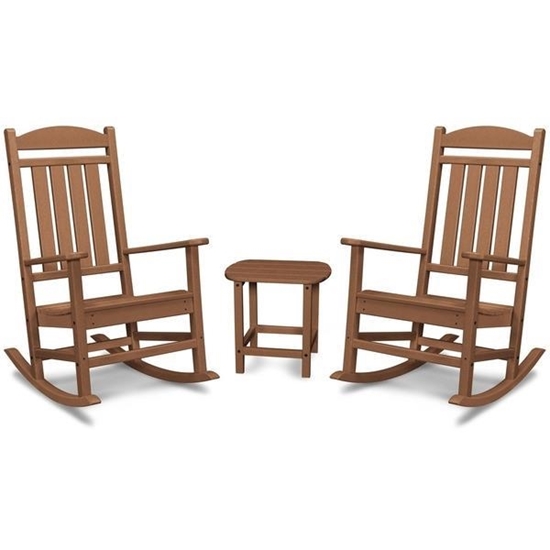Picture of Hanover All-Weather Outdoor Set: 2 Porch Rockers and Side Table