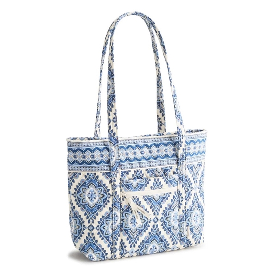 Picture of Vera Bradley Small Original Vera Tote in Cambridge Blues