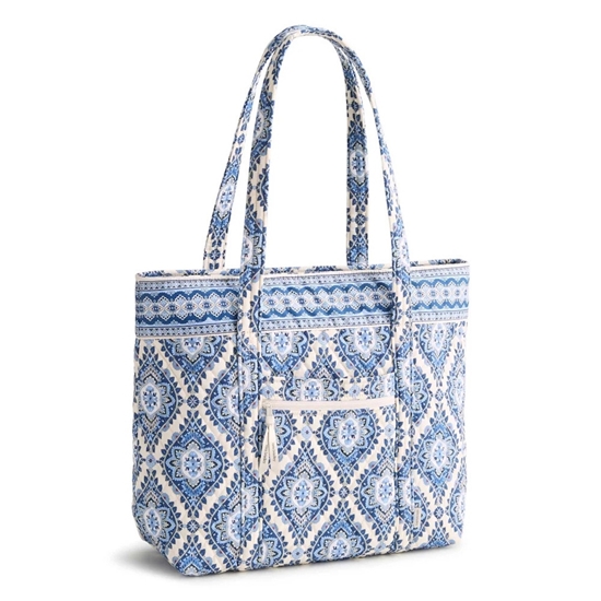 Picture of Vera Bradley Original Vera Tote in Cambridge Blues