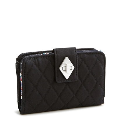 Picture of Vera Bradley Small Turnlock Wallet in Moonless Night