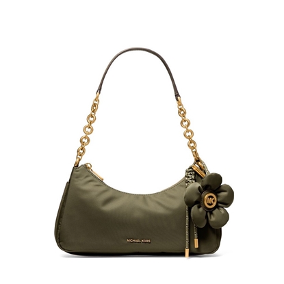 Picture of Michael Kors Nolita Medium Nubuck Chain Pochette - Loden