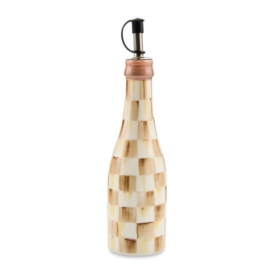Picture of Mackenzie Childs Mocha Check Farmhouse Oil Cruet