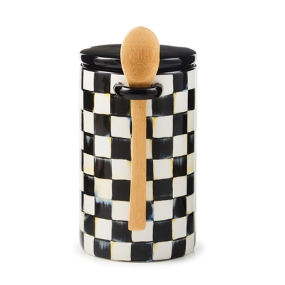 Picture of Mackenzie Childs Courtly Check Farmhouse Canister