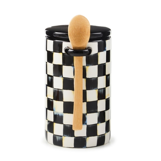 Picture of Mackenzie Childs Courtly Check Farmhouse Canister