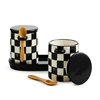 Picture of Mackenzie Childs Courtly Check Farmhouse Canisters, Set of 2