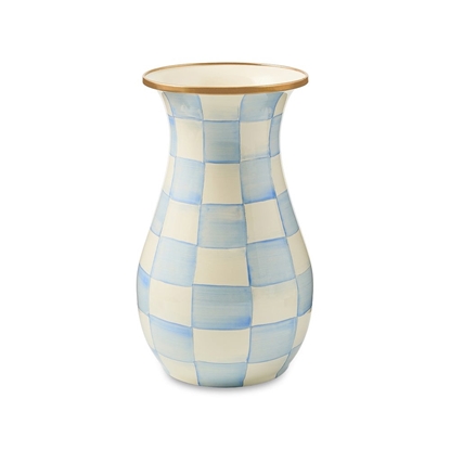 Picture of Mackenzie Childs Sky Check Tall Vase