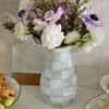 Picture of Mackenzie Childs Sky Check Tall Vase