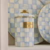Picture of Mackenzie Childs Sky Check Large Canister