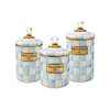 Picture of Mackenzie Childs Sky Check Medium Canister