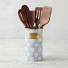 Picture of Mackenzie Childs Sky Check Utensil Holder