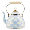 Picture of Mackenzie Childs Sky Check 3 Quart Tea Kettle