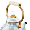 Picture of Mackenzie Childs Sky Check 3 Quart Tea Kettle