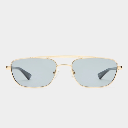 Picture of Le Specs Le Mimi Sunglasses in Gold with Smoke Tint Lens