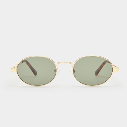 Picture of Le Specs Poseidon Deux Sunglasses in Gold Khaki Mono