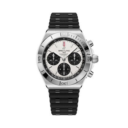 Picture of Breitling Chronomat B01 Chronograph 42 White Dial Black Strap