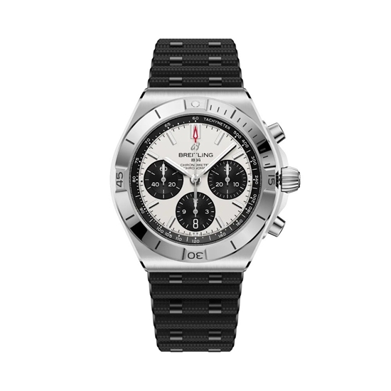 Picture of Breitling Chronomat B01 Chronograph 42 White Dial Black Strap