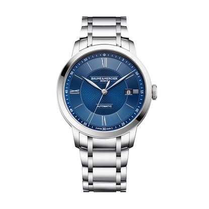 Picture of Baume & Mercier Classima Stainless Steel Watch with Blue Dial