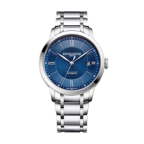 Picture of Baume & Mercier Classima Stainless Steel Watch with Blue Dial