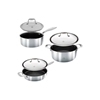 Picture of Hell's Kitchen™ Tri-Clad SS Hybrid 6-Piece Pot + Lid Set